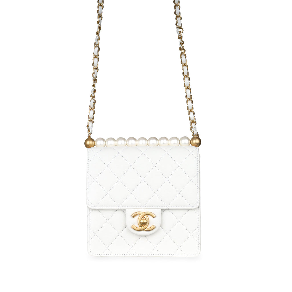 Chanel Vertical Pearl Flap Bag