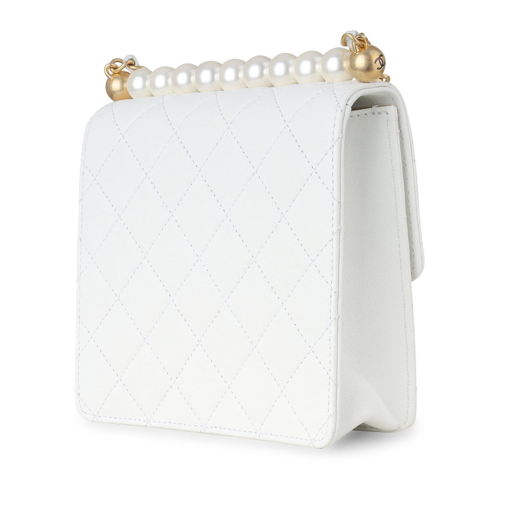 Chanel Vertical Pearl Flap Bag