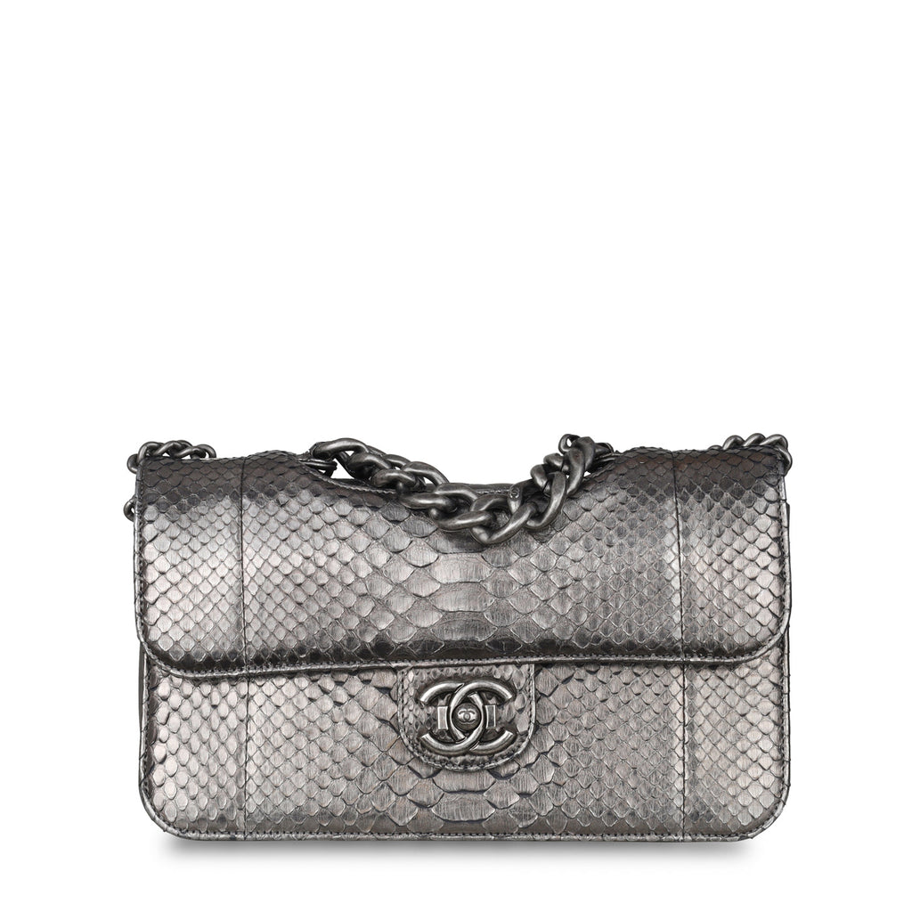 Chanel Python Flap Bag - Metallic