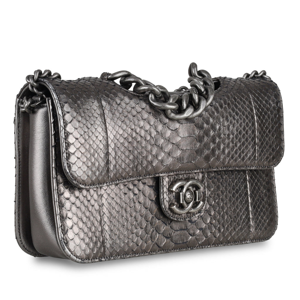 Chanel Python Flap Bag - Metallic