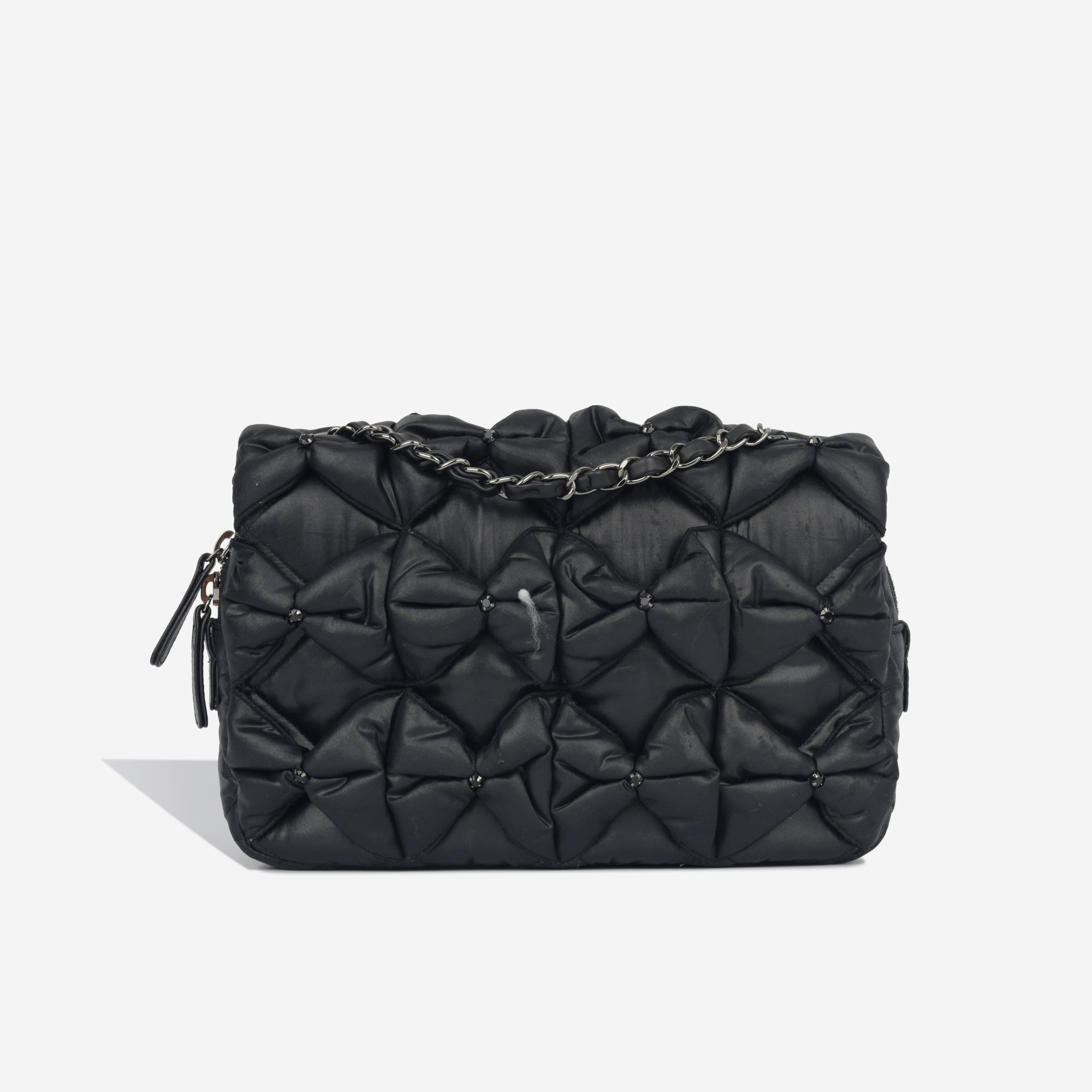 Chanel Seasonal Draped Fabric Flap