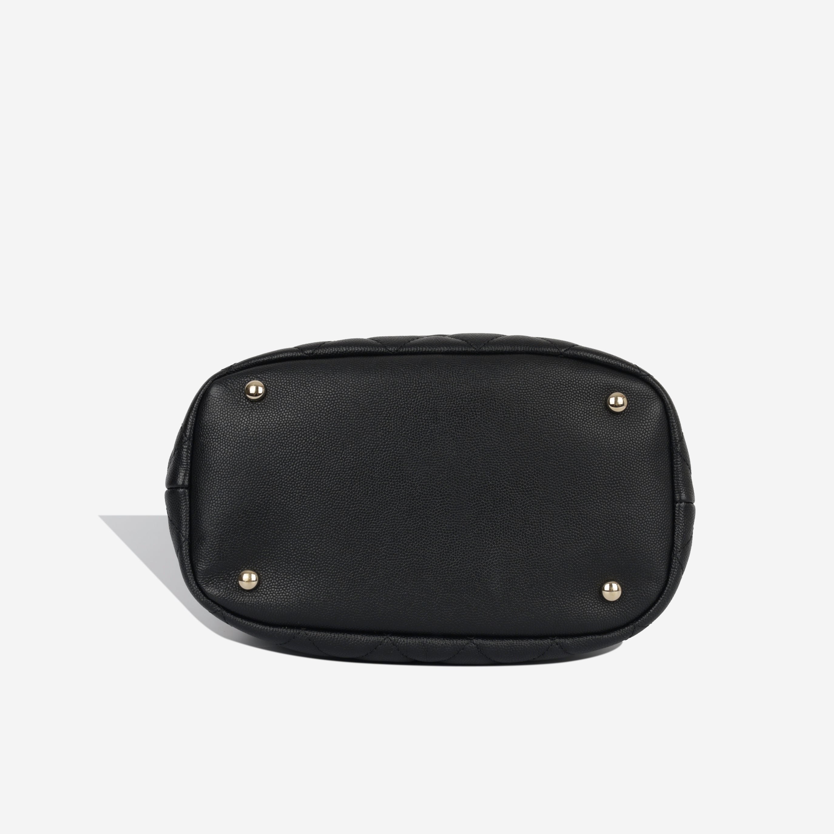 Chanel Quilted Bucket Bag - Black Caviar