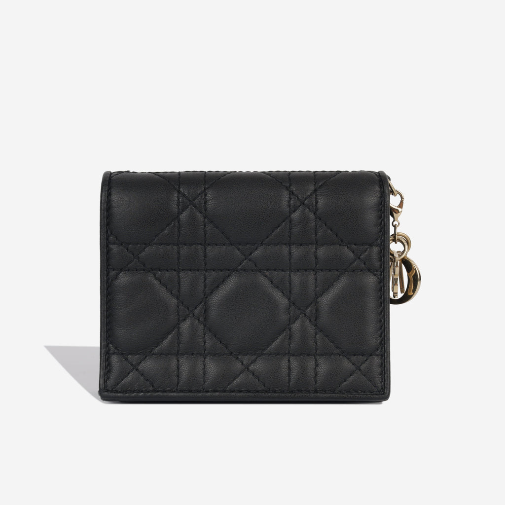 Christian Dior Lady Dior Flap Card Holder