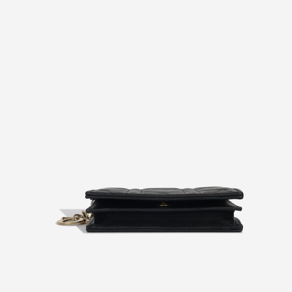 Christian Dior Lady Dior Flap Card Holder
