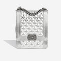 Chanel North South Boy Bag - Silver