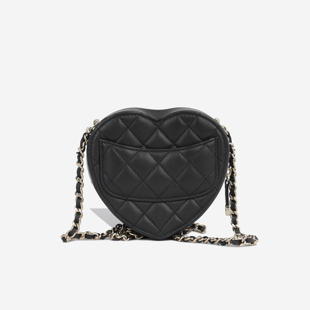 Chanel Small Heart Bag - Black
