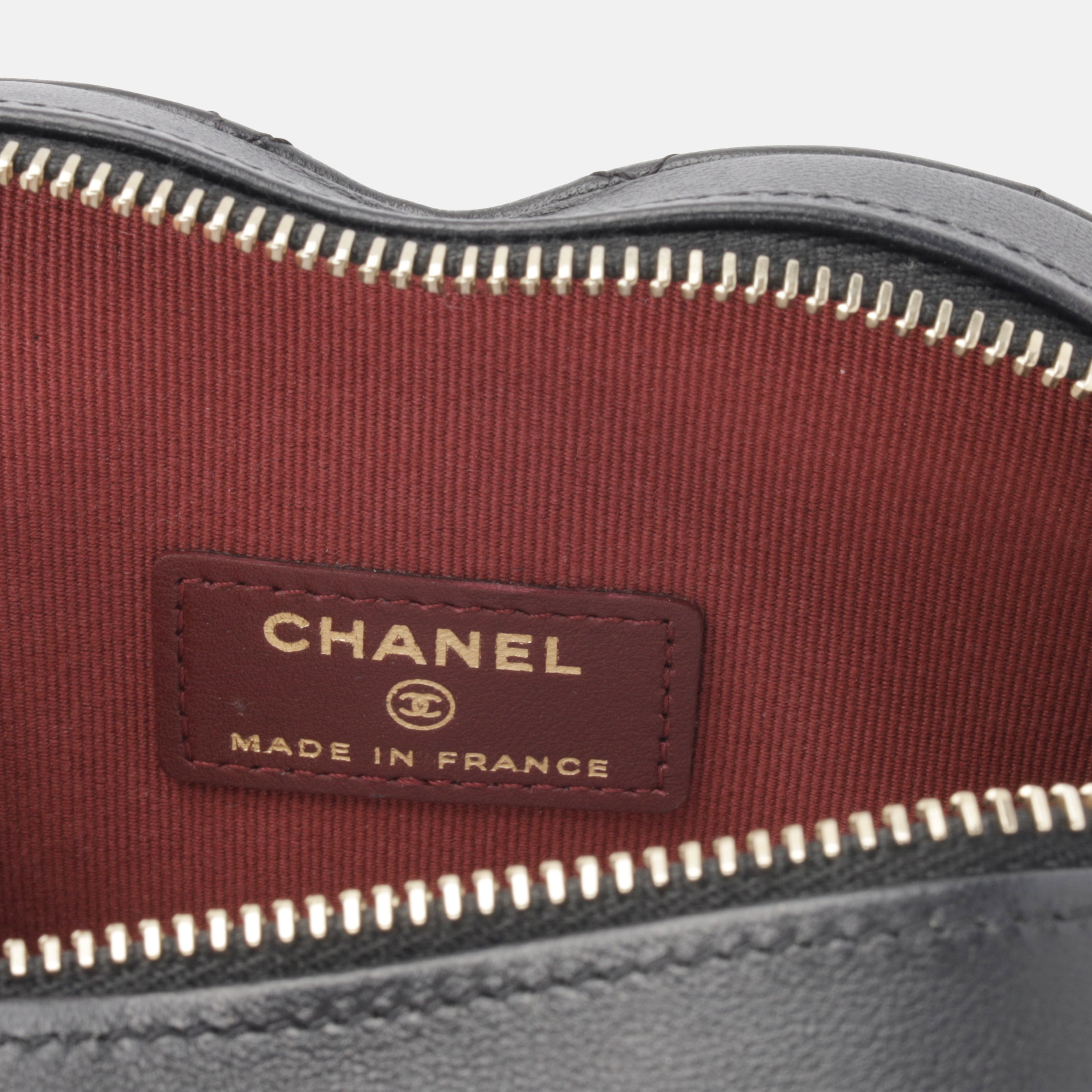 Chanel Small Heart Bag - Black