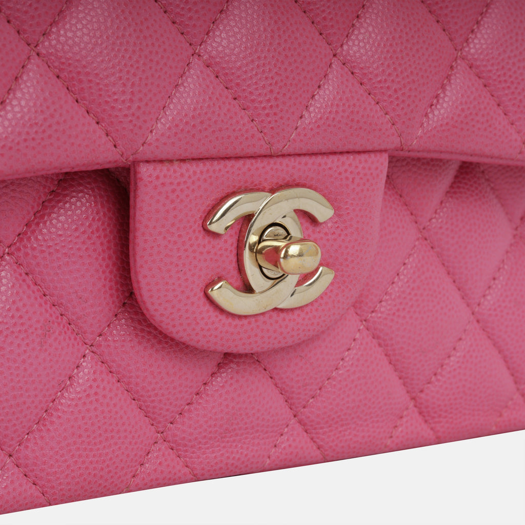 Chanel Small Classic Flap Bag - Pink Caviar