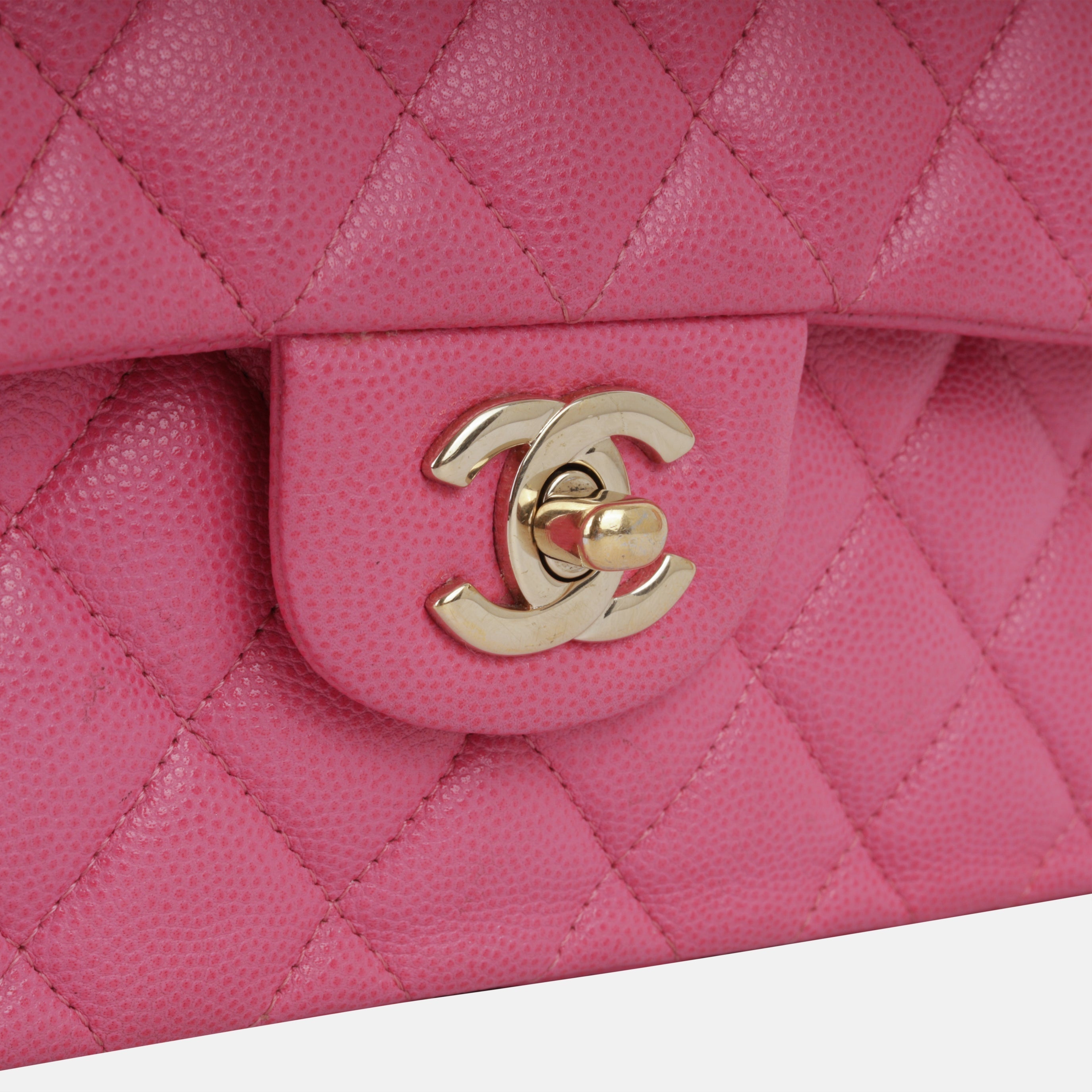 Chanel Small Classic Flap Bag - Pink Caviar