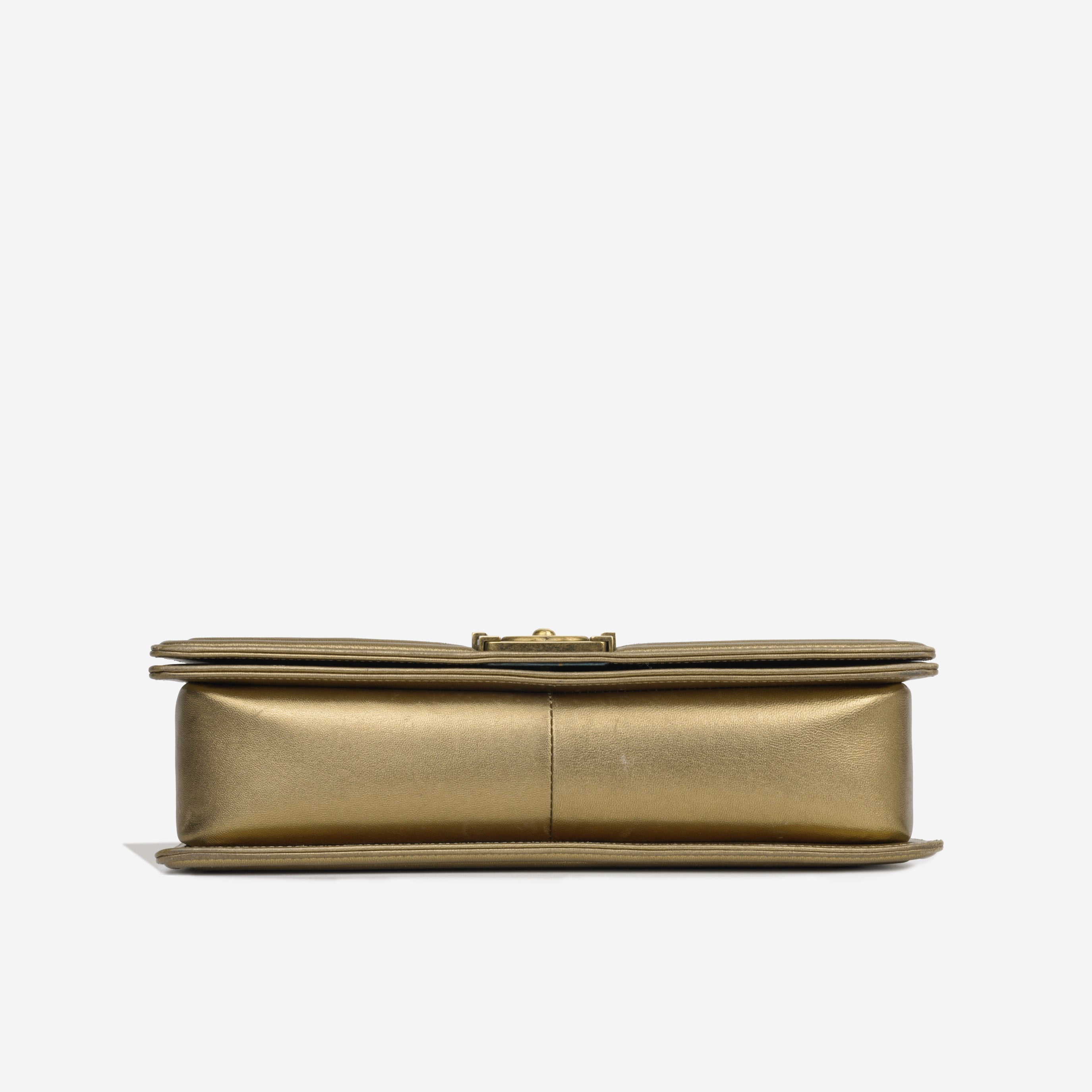 Chanel Large Boy Bag - Gold Python