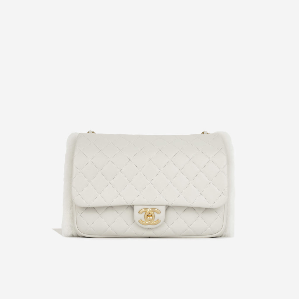 Chanel Muff Shearling Flap