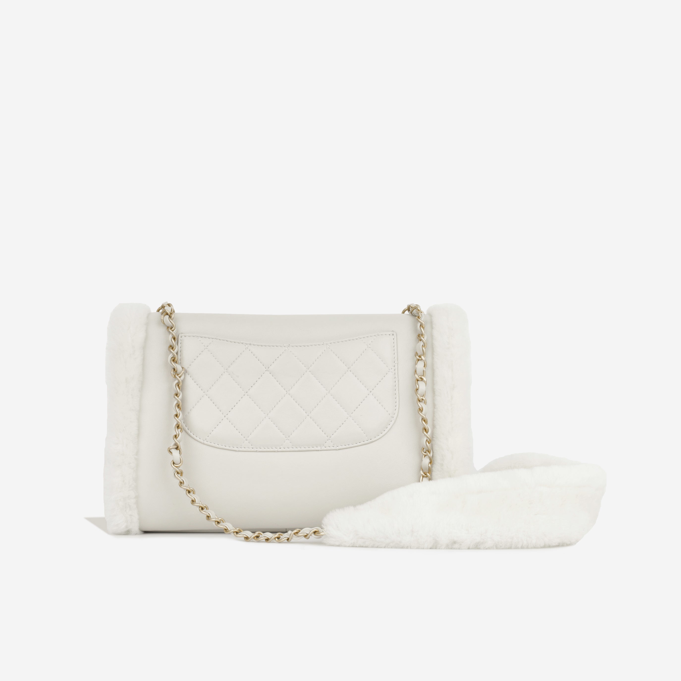 Chanel Muff Shearling Flap