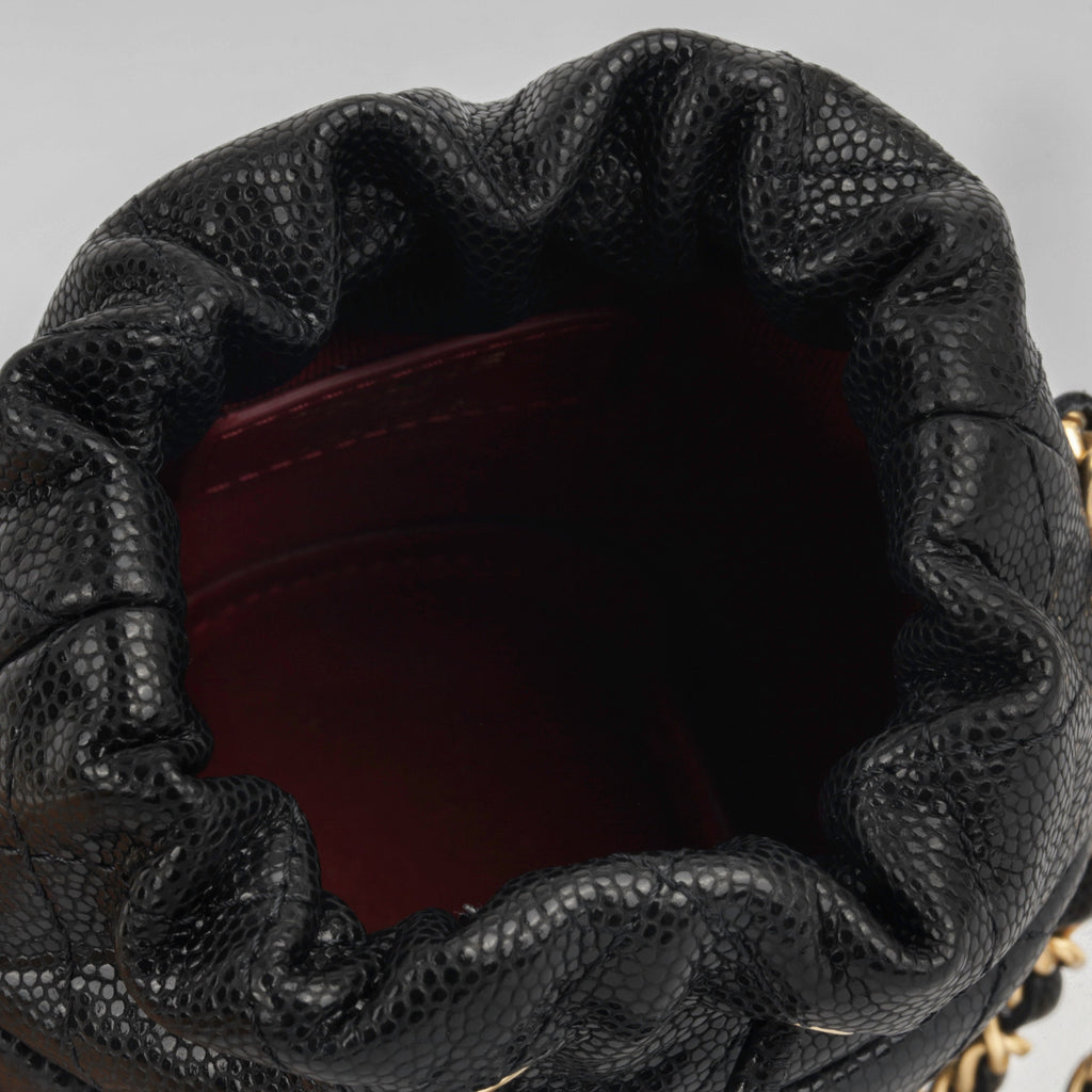 Chanel Micro Bucket Bag on Chain