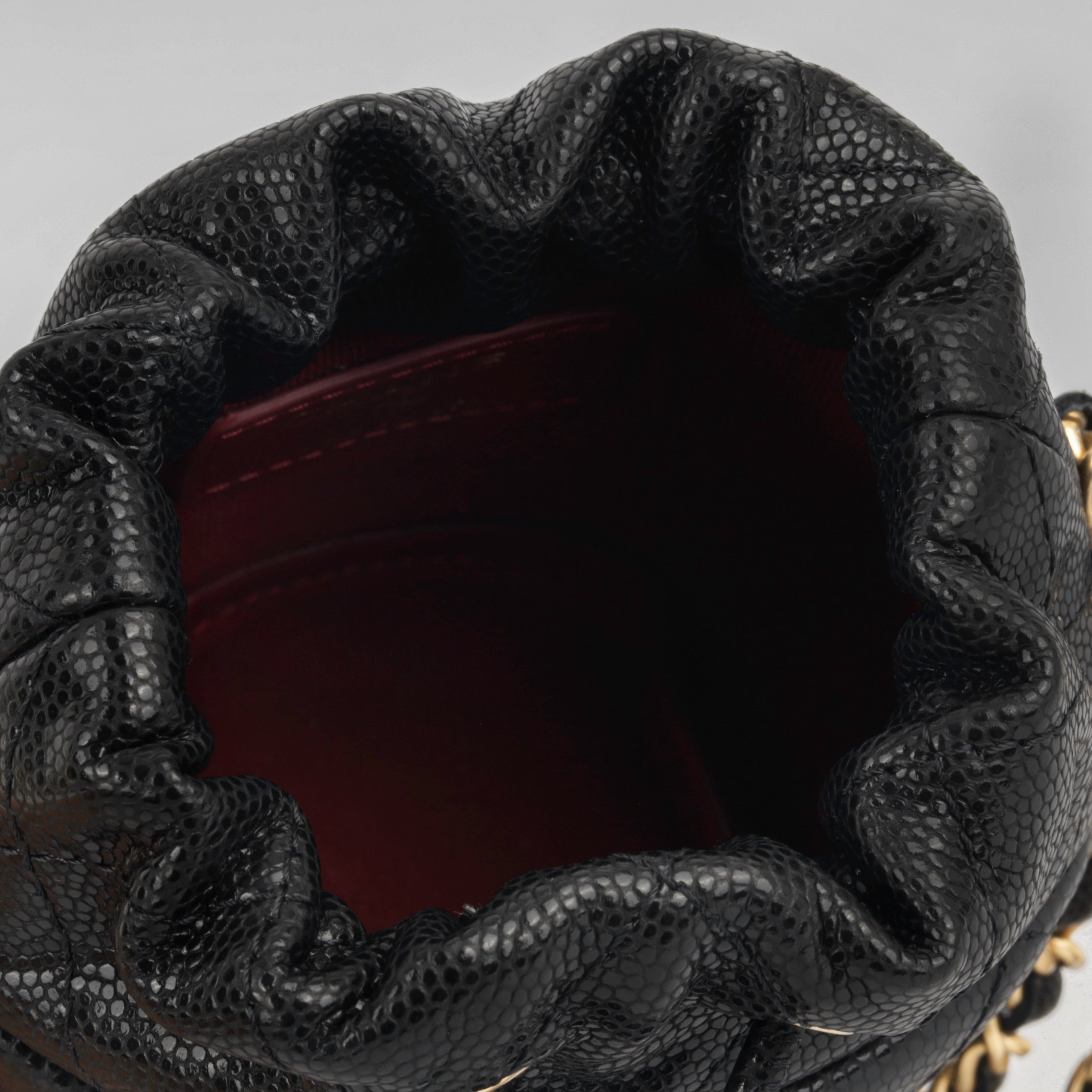 Chanel Micro Bucket Bag on Chain