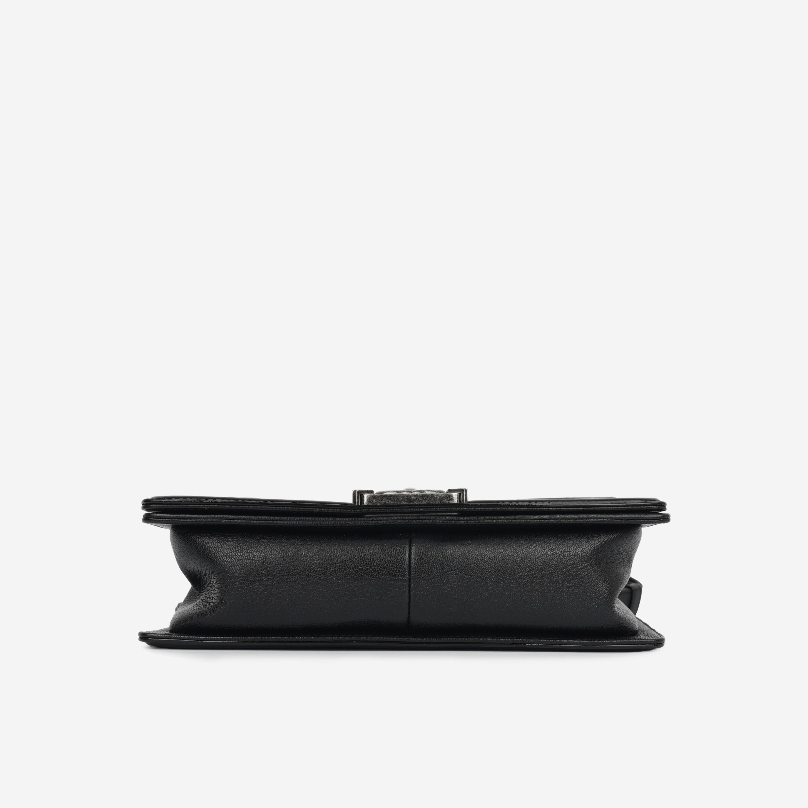 Chanel Boy Bag - Old Medium Black Lambskin