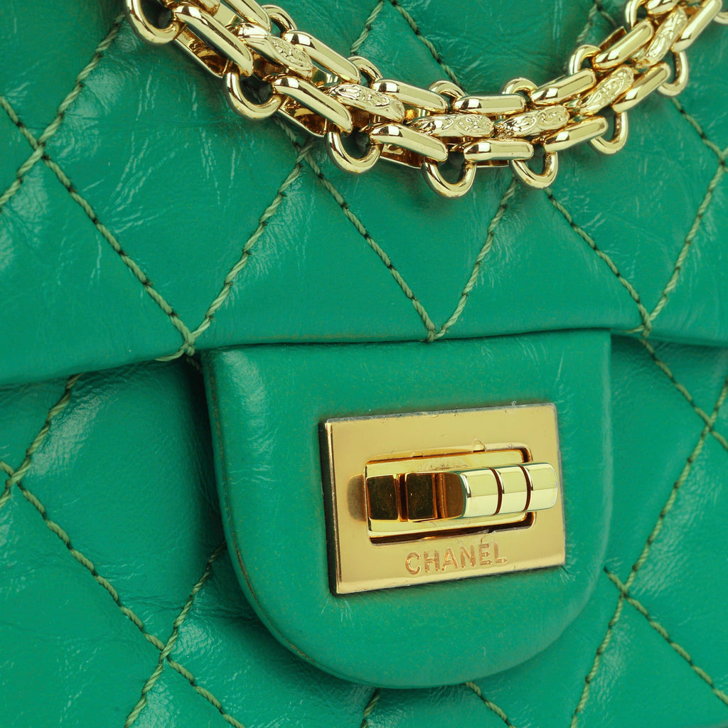 Chanel Mini Reissue 2.55 Handbag - Jade Green Calfskin