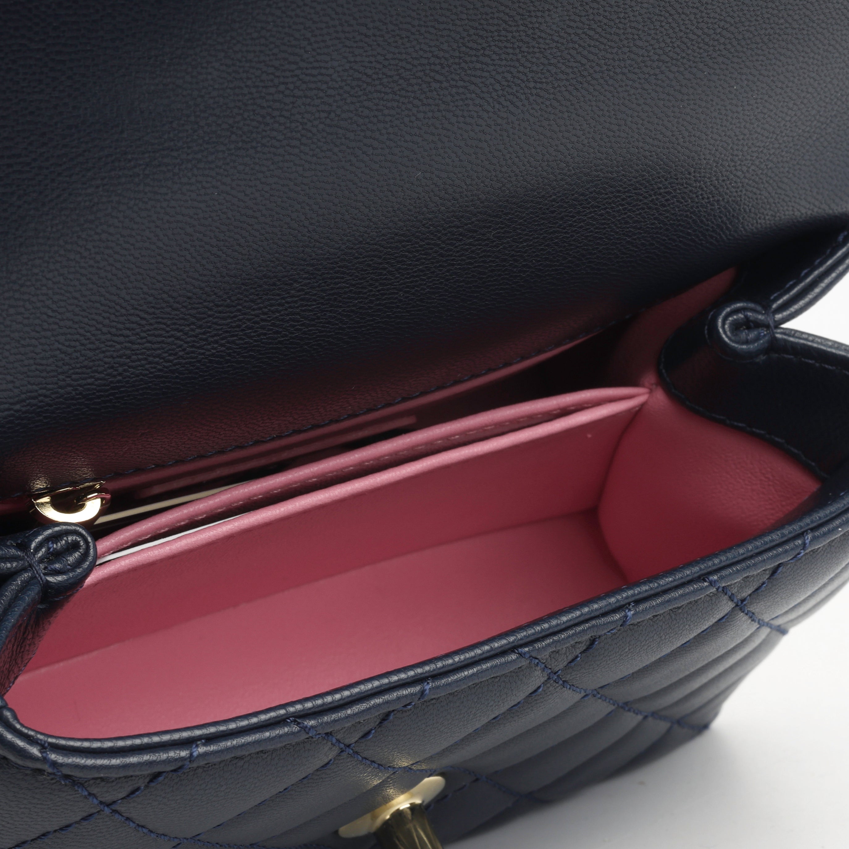 Chanel Extra Mini Coco Handle - Navy