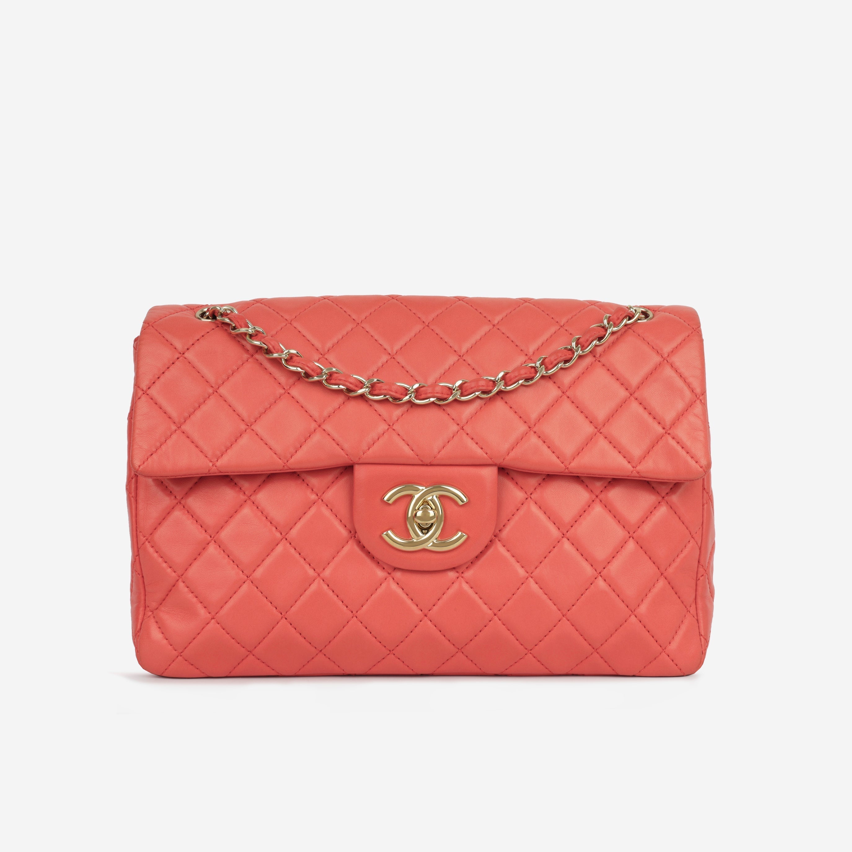 Chanel XL Maxi Flap - Coral