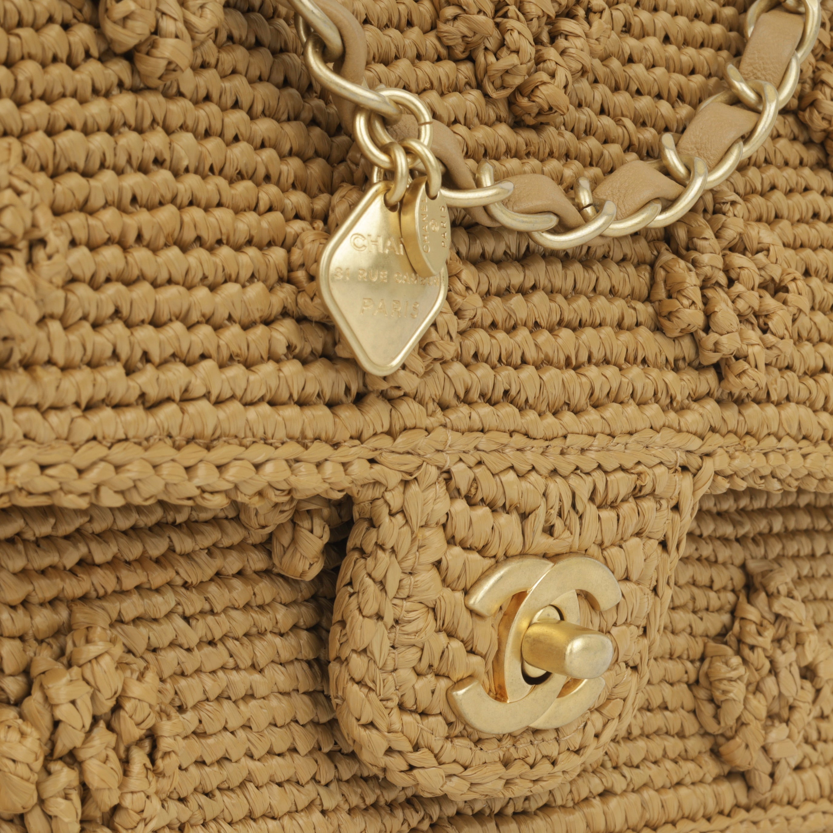 Chanel Seasonal Raffia Flap