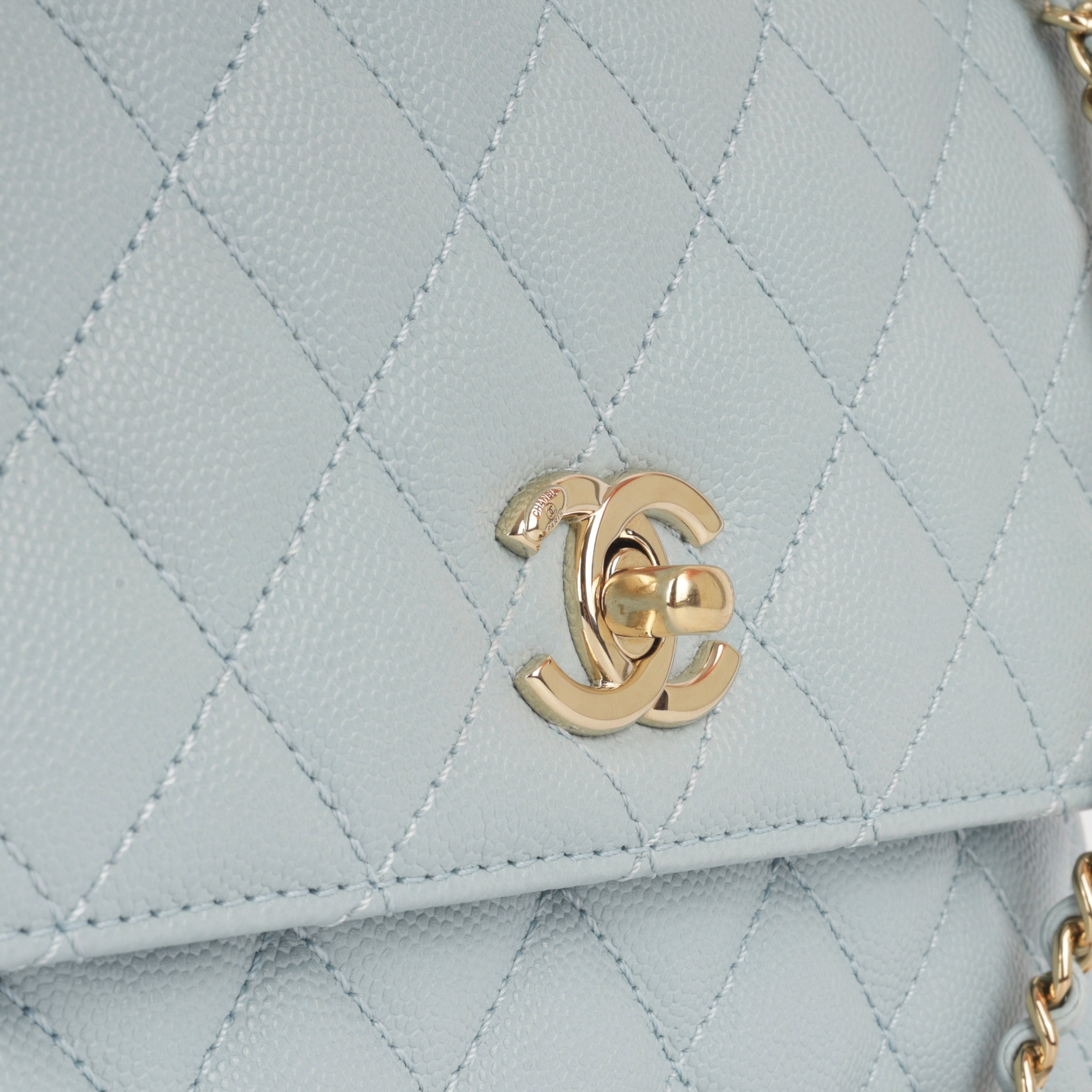 Chanel Small Coco Handle - Light Blue