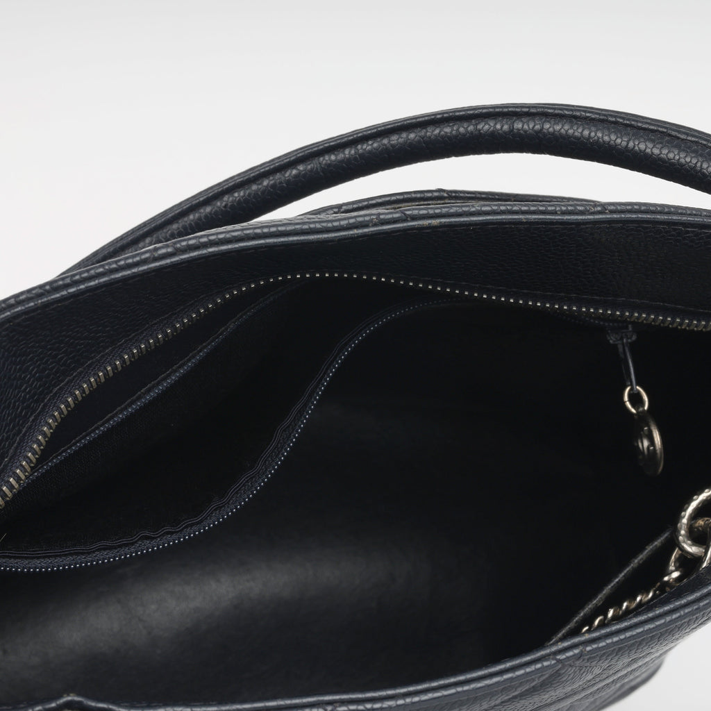 Chanel Vintage Medallion Tote - Navy