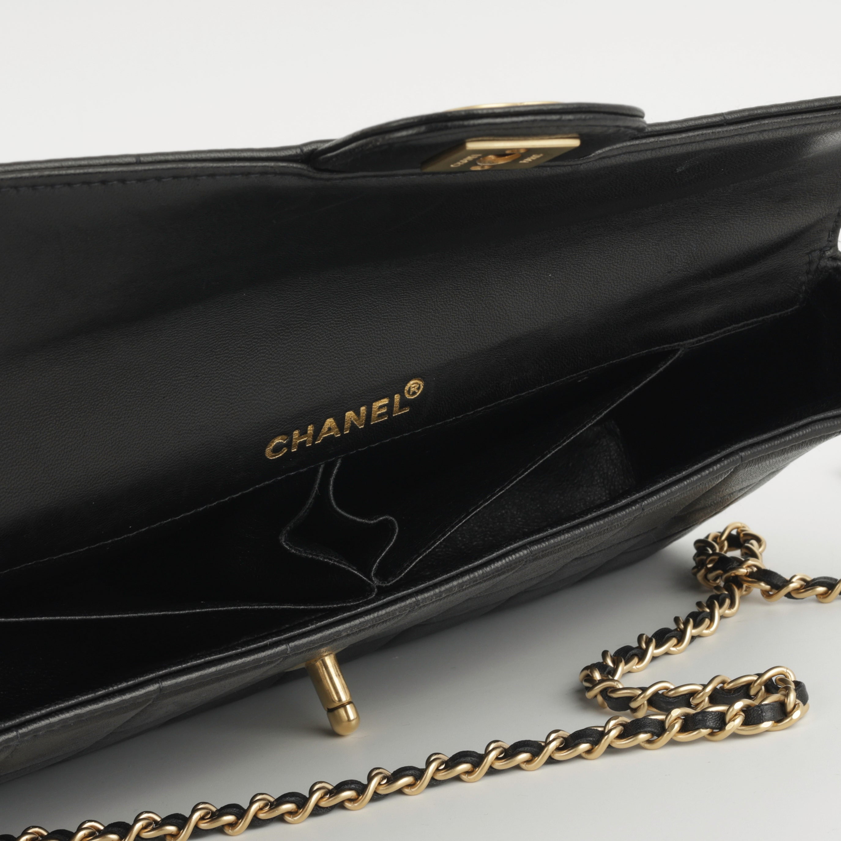 Chanel Vintage East-West Chocolate Bar