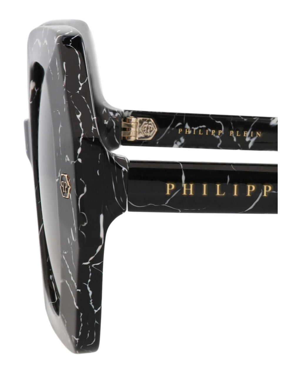 Philipp Plein Womens Round/Oval Black Black Smoke Fashion Designer Eyewear