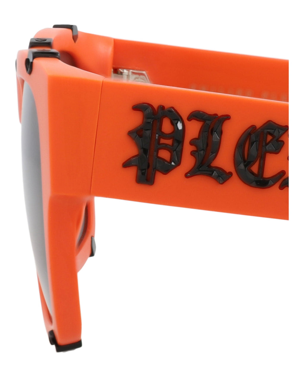 Philipp Plein Mens Square/Rectangle Orange Orange Smoke Fashion Designer Eyewear