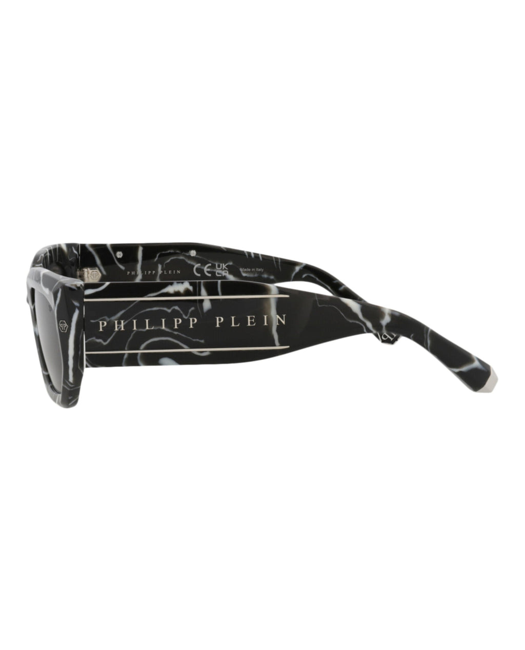 Philipp Plein Womens Square/Rectangle Black Black Smoke Fashion Designer Eyewear