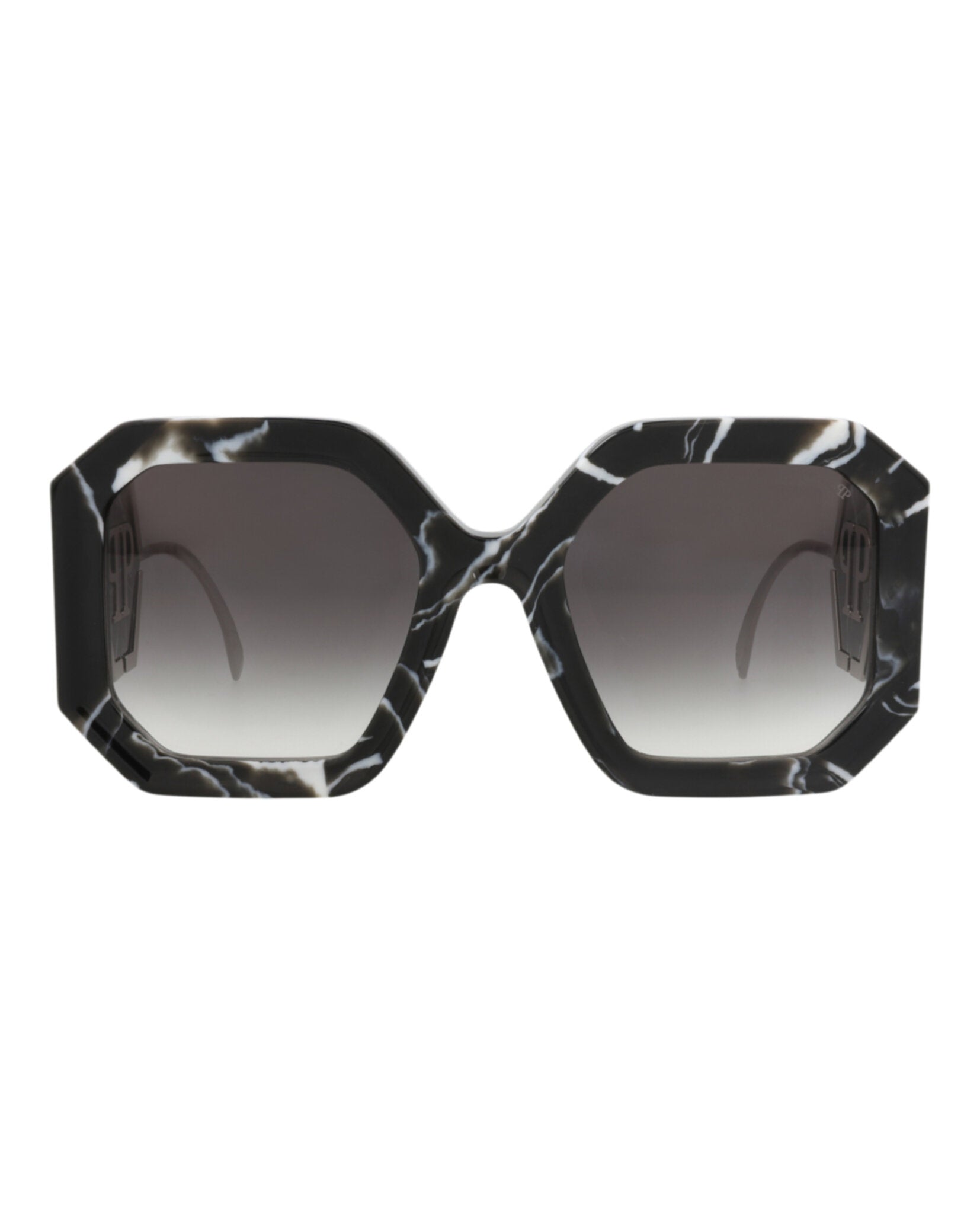 Philipp Plein Womens Square/Rectangle Havana Havana Smoke Fashion Designer Eyewear