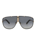 Philipp Plein Mens Aviator Gold Gold Smoke Fashion Designer Eyewear