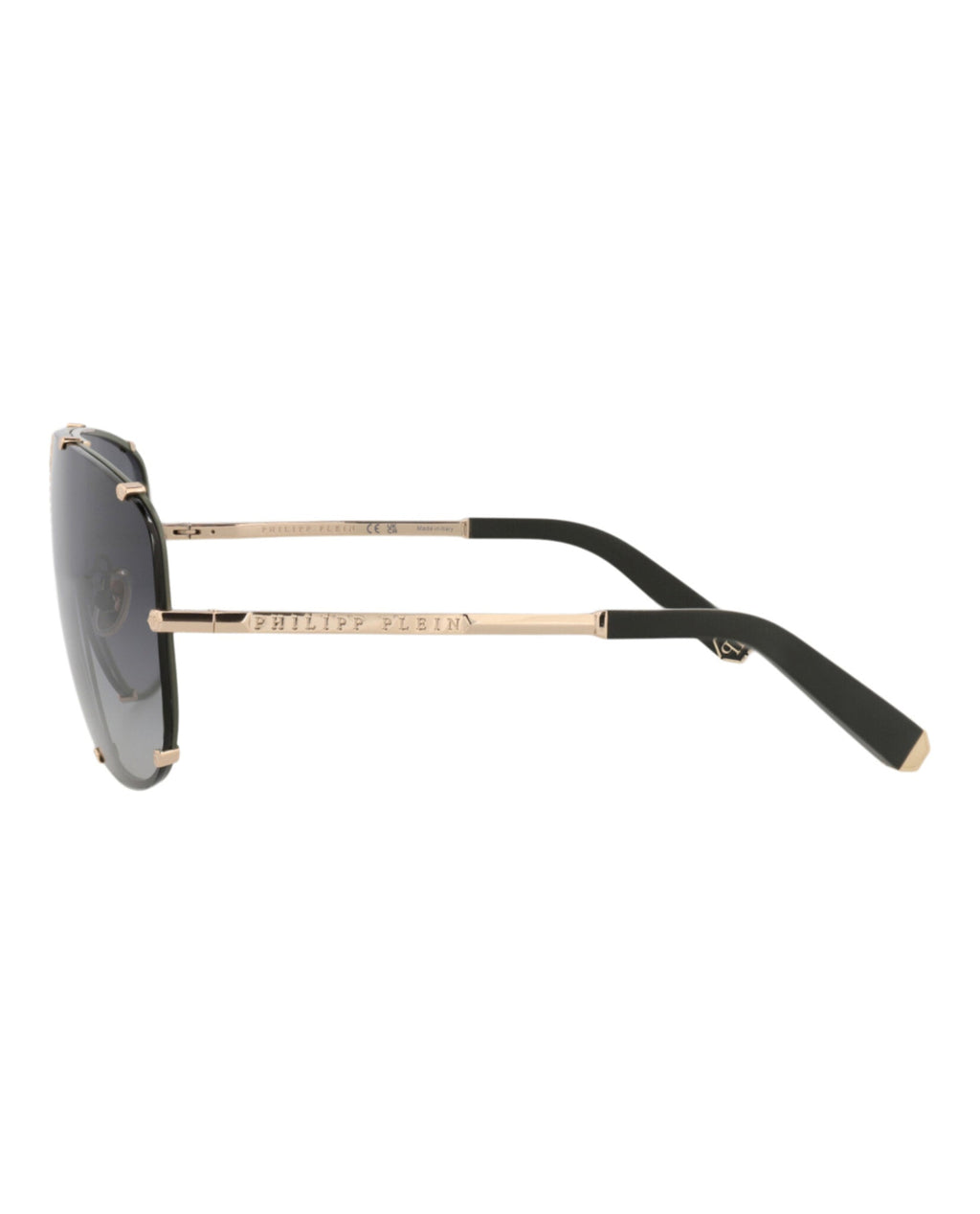 Philipp Plein Mens Aviator Gold Gold Smoke Fashion Designer Eyewear