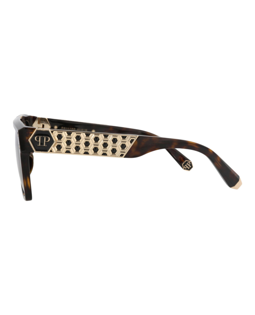 Philipp Plein Unisex Square/Rectangle Havana Havana Smoke Fashion Designer Eyewear