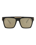 Philipp Plein Unisex Square/Rectangle Black Black Gold Fashion Designer Eyewear