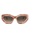 Philipp Plein Womens Cat Eye Pink Pink Brown Fashion Designer Eyewear