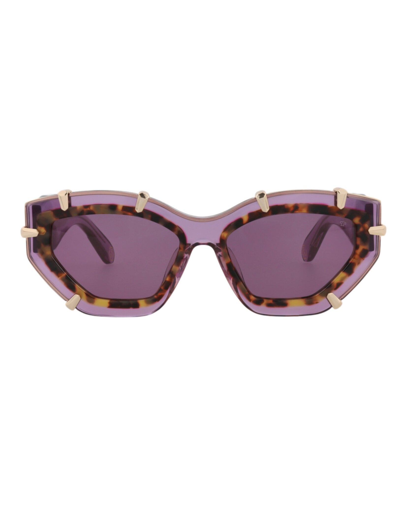 Philipp Plein Womens Cat Eye Lilac Lilac Lilac Fashion Designer Eyewear