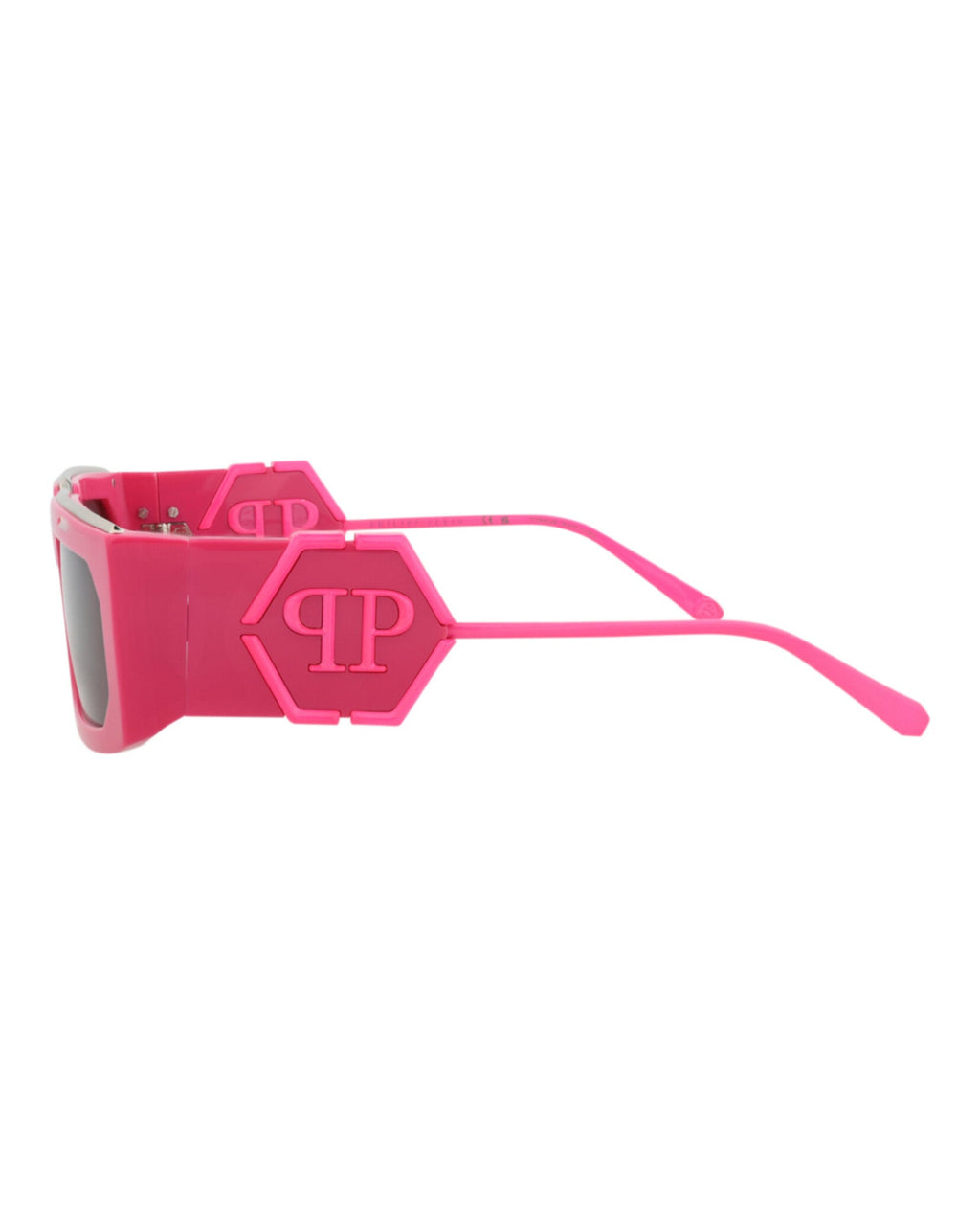 Philipp Plein Unisex Square/Rectangle Fuchsia Fuchsia Smoke Fashion Designer Eyewear