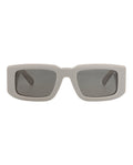Philipp Plein Mens Square/Rectangle Grey Grey Brown Fashion Designer Eyewear