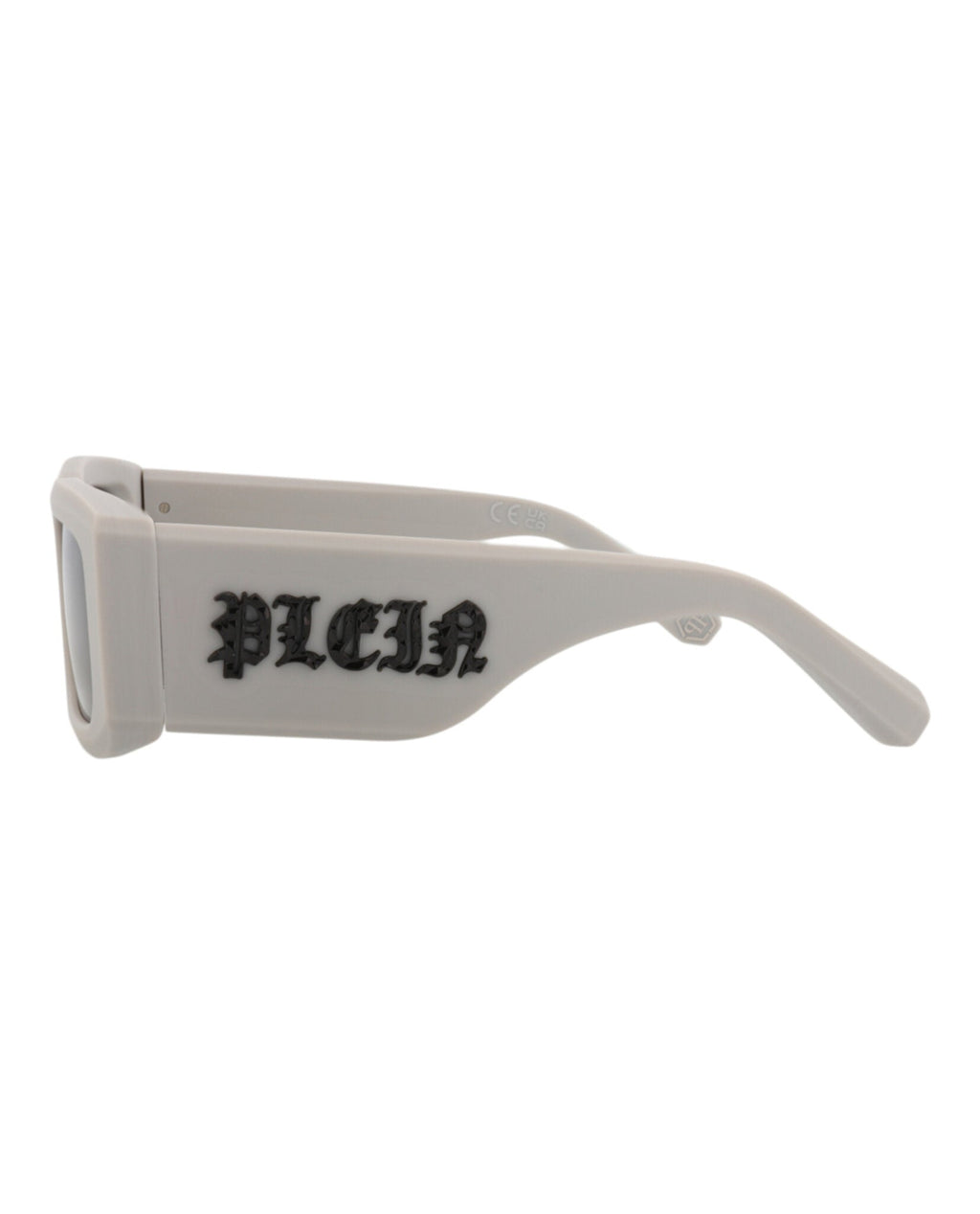 Philipp Plein Mens Square/Rectangle Grey Grey Brown Fashion Designer Eyewear
