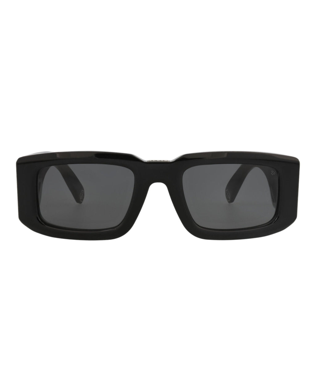 Philipp Plein Mens Square/Rectangle Black Black Smoke Fashion Designer Eyewear