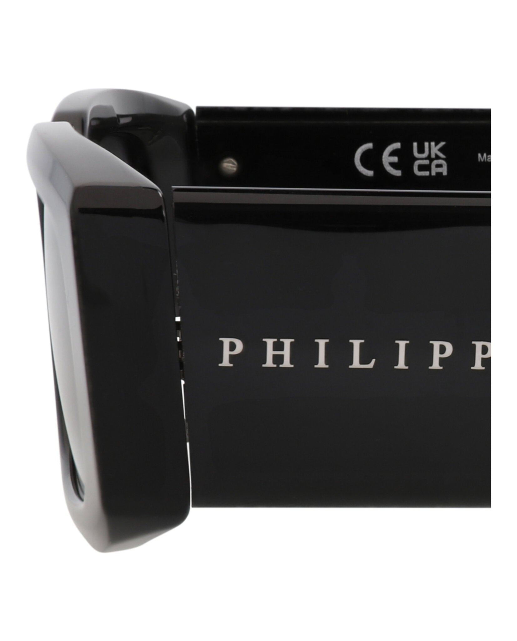 Philipp Plein Mens Square/Rectangle Black Black Smoke Fashion Designer Eyewear