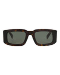 Philipp Plein Mens Square/Rectangle Havana Havana Green Fashion Designer Eyewear