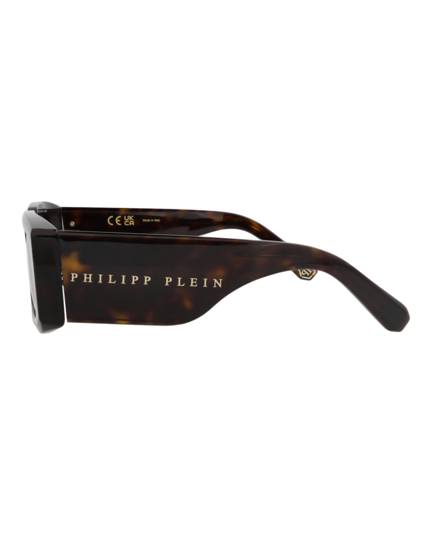 Philipp Plein Mens Square/Rectangle Havana Havana Green Fashion Designer Eyewear
