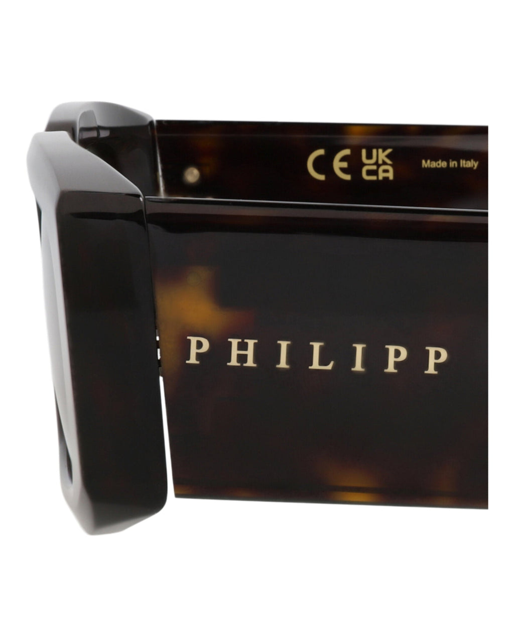 Philipp Plein Mens Square/Rectangle Havana Havana Green Fashion Designer Eyewear