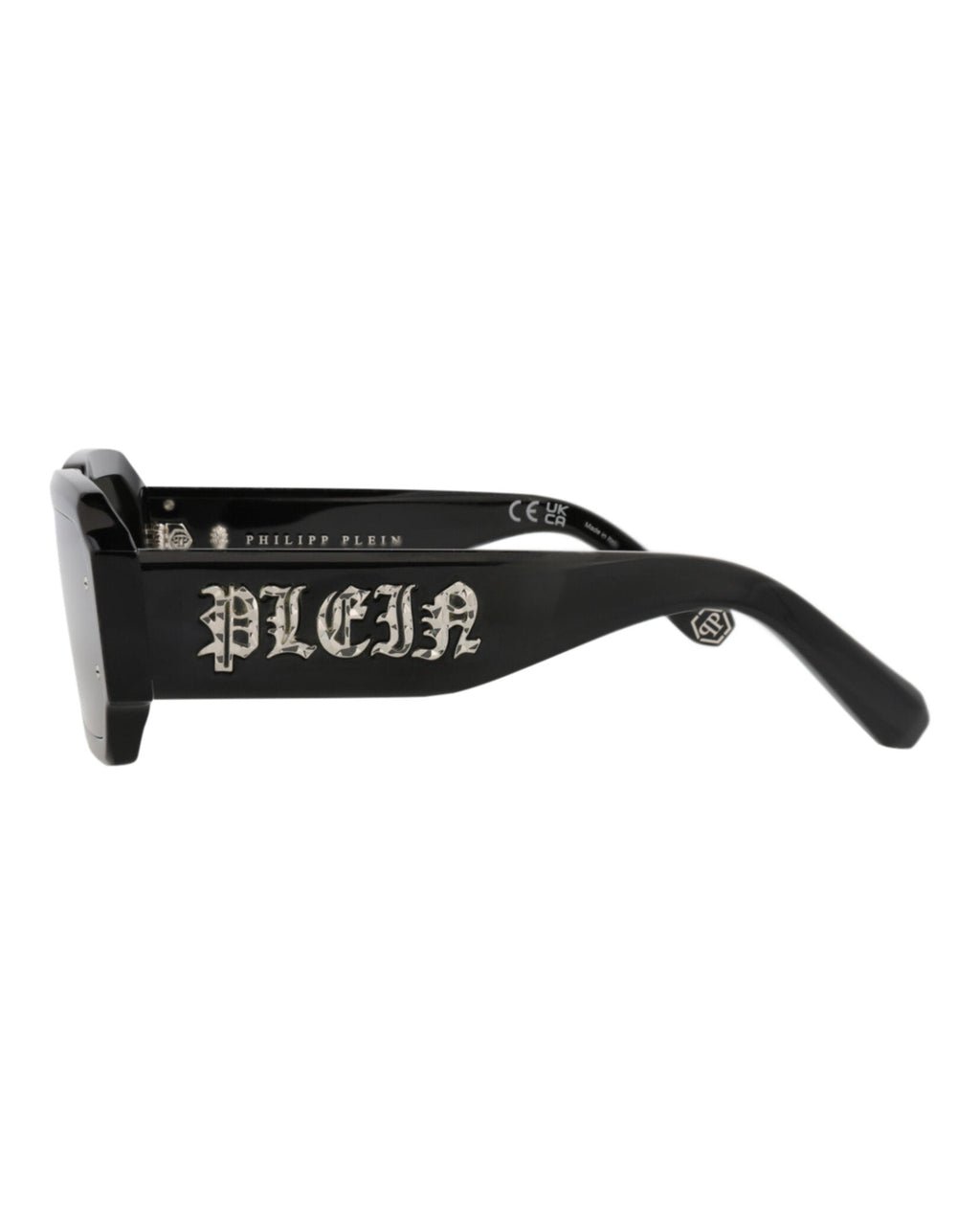 Philipp Plein Mens Square/Rectangle Black Black Smoke Fashion Designer Eyewear