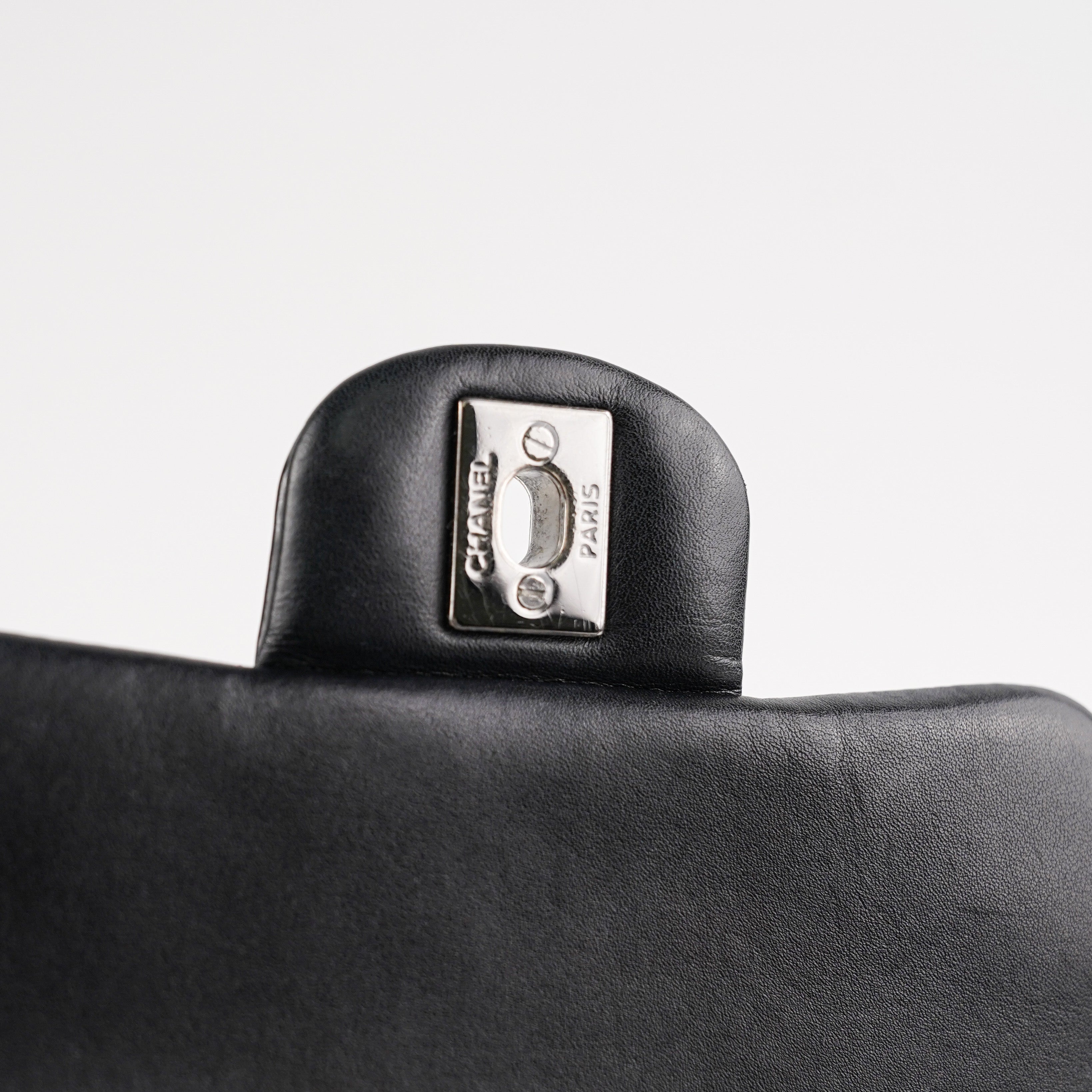 Chanel Mini Square Flap Patent Black Bag