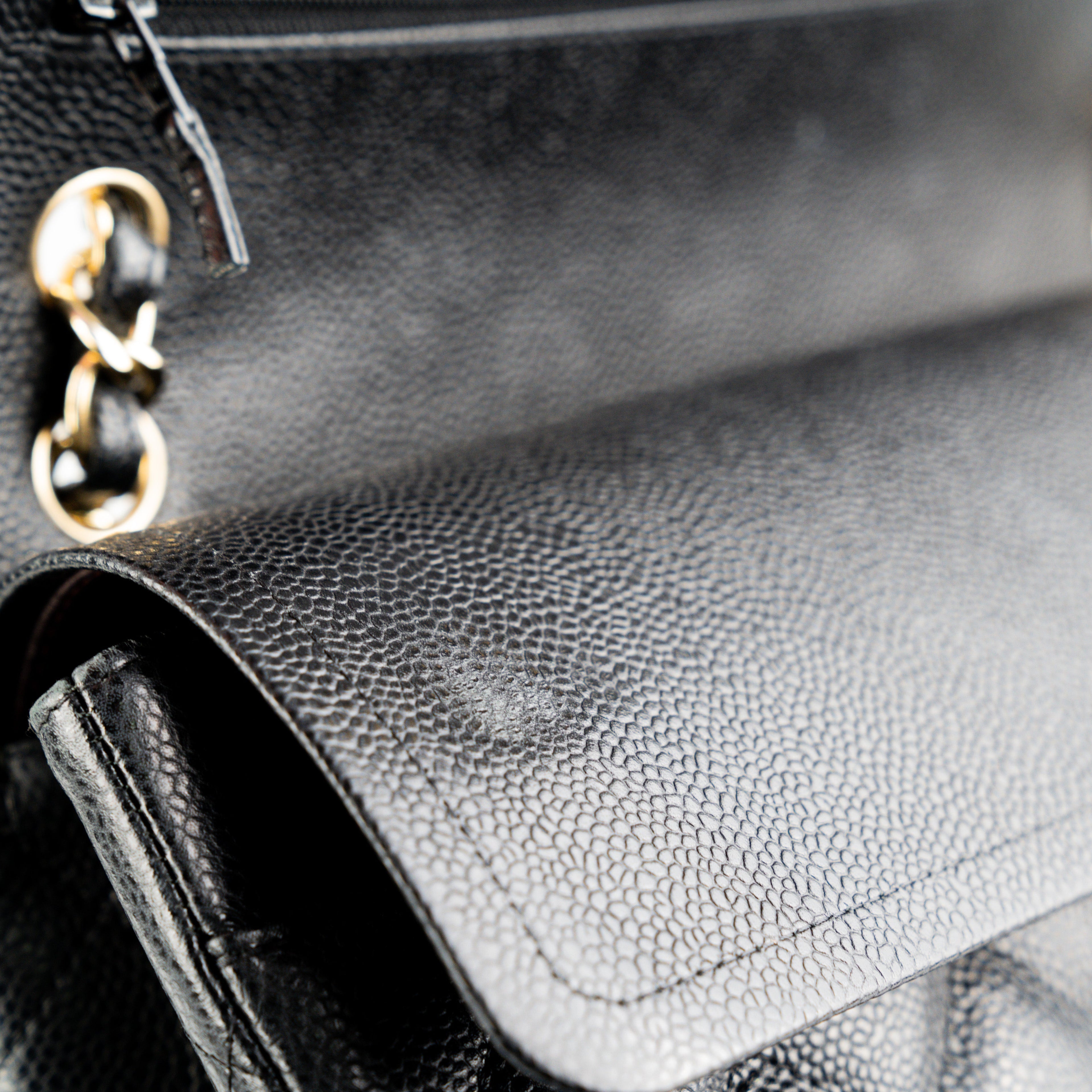 Chanel Jumbo Flap Caviar Black