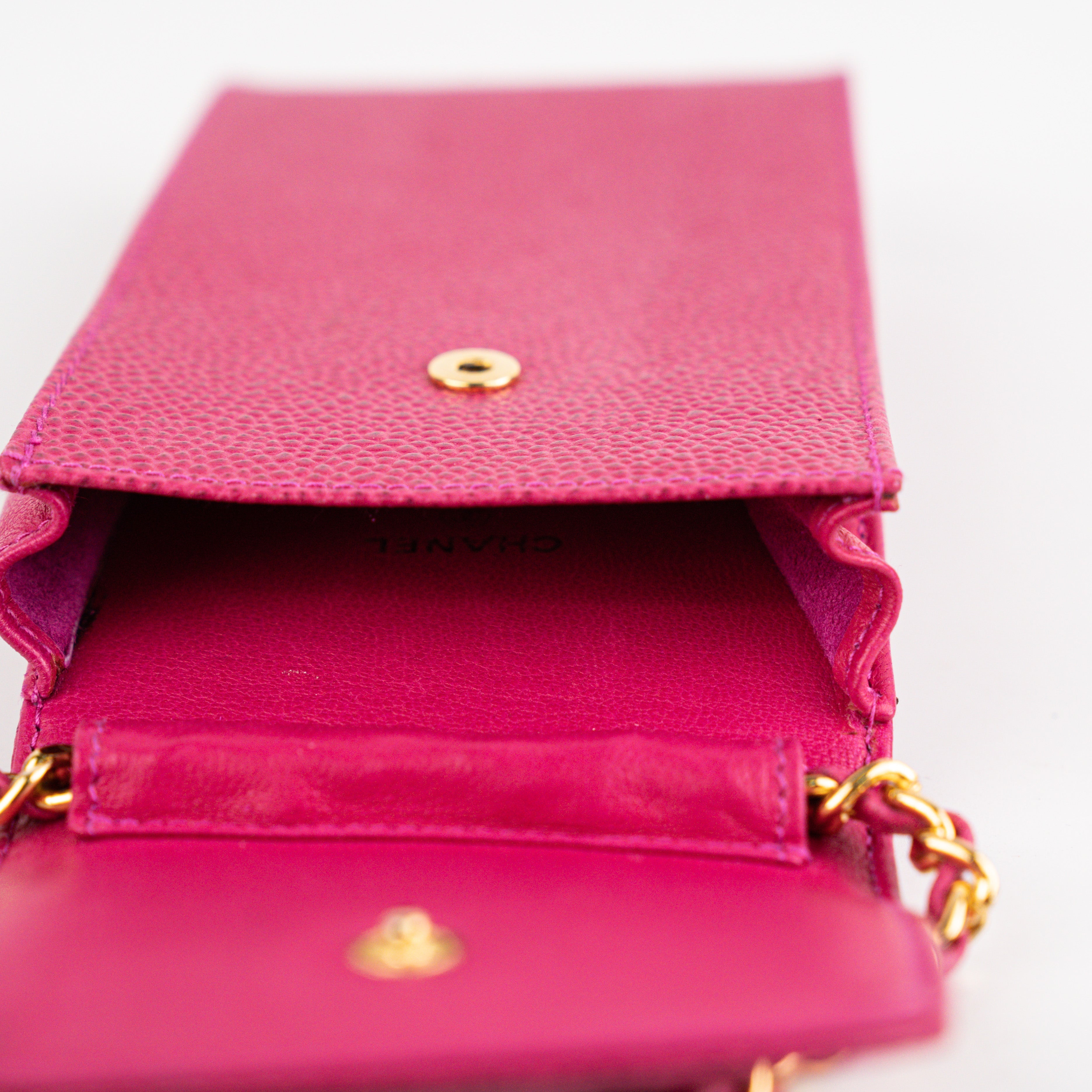 Chanel Vintage Vertical Caviar Pink Crossbody