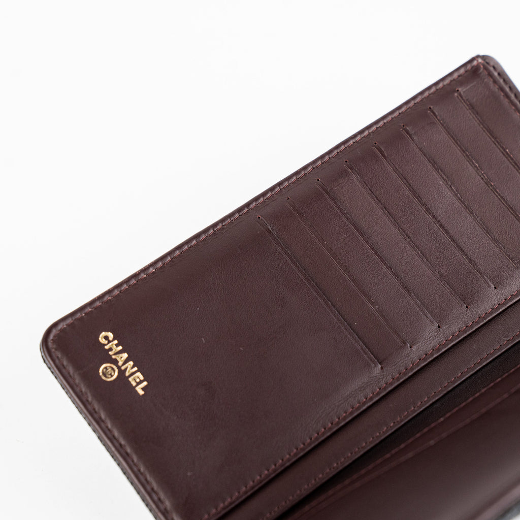 Chanel Long Wallet Caviar Black