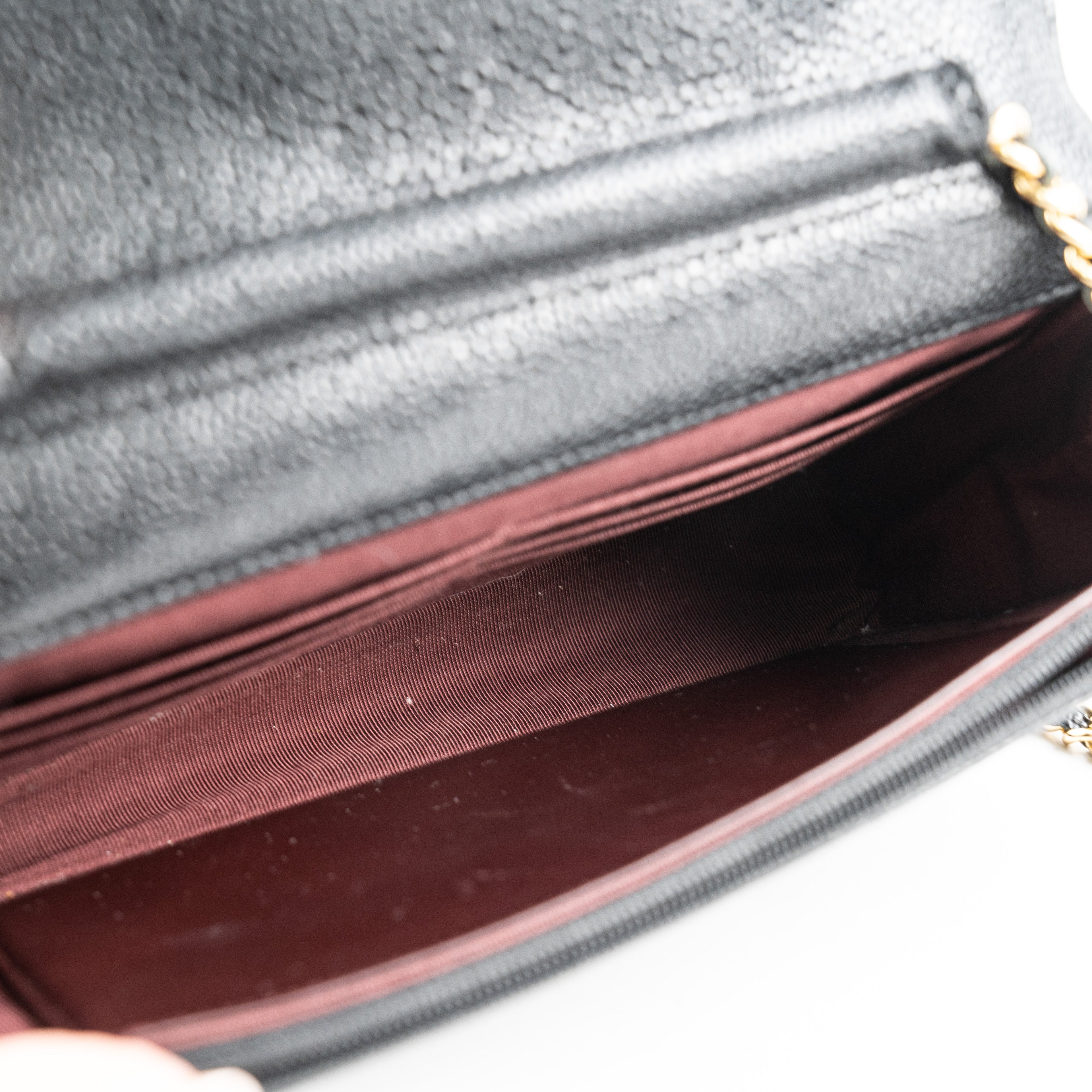 Chanel Wallet On Chain Caviar Black WOC
